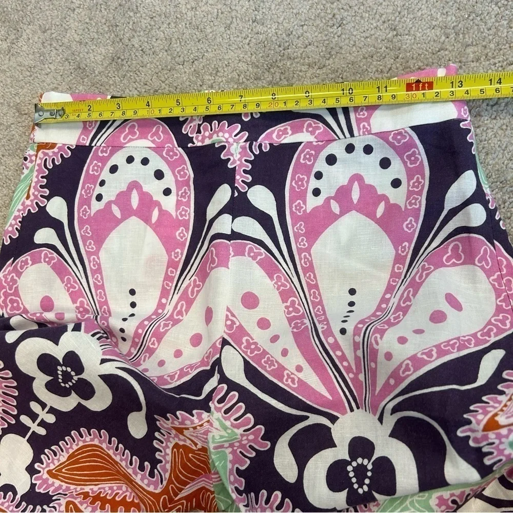 Zara paisley multicoloured printed retro bohemian flare pants - Picture 11 of 14
